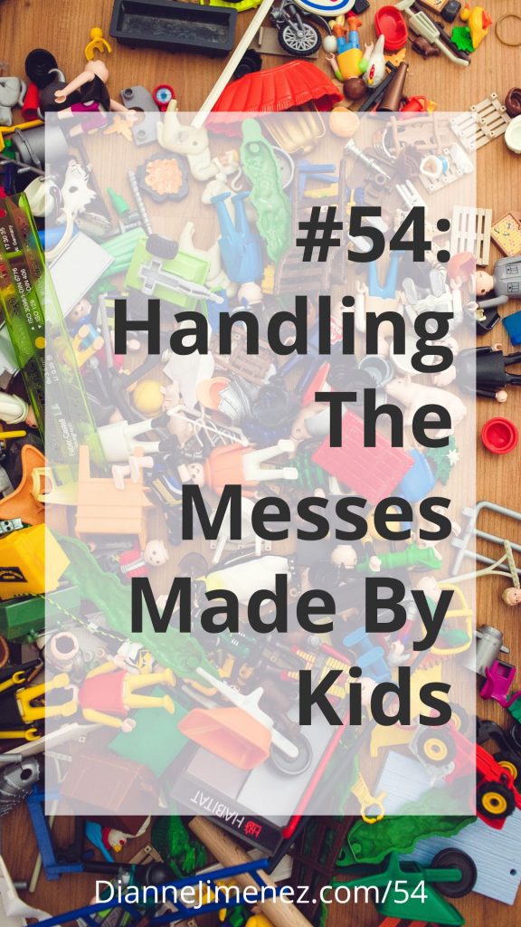 Background image of toys scattered on the floor to support title of the podcast episode