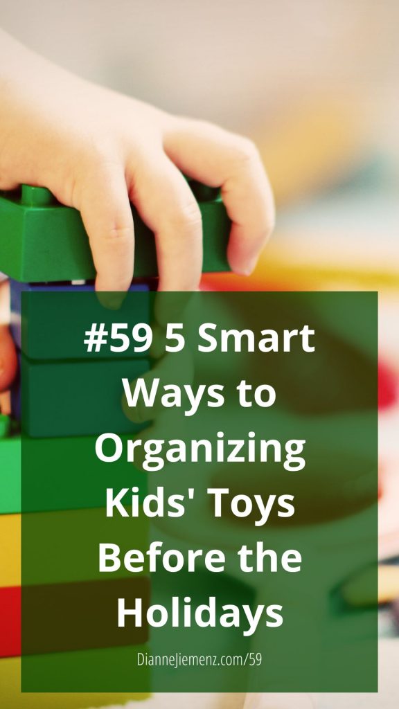 organizing kids' toys