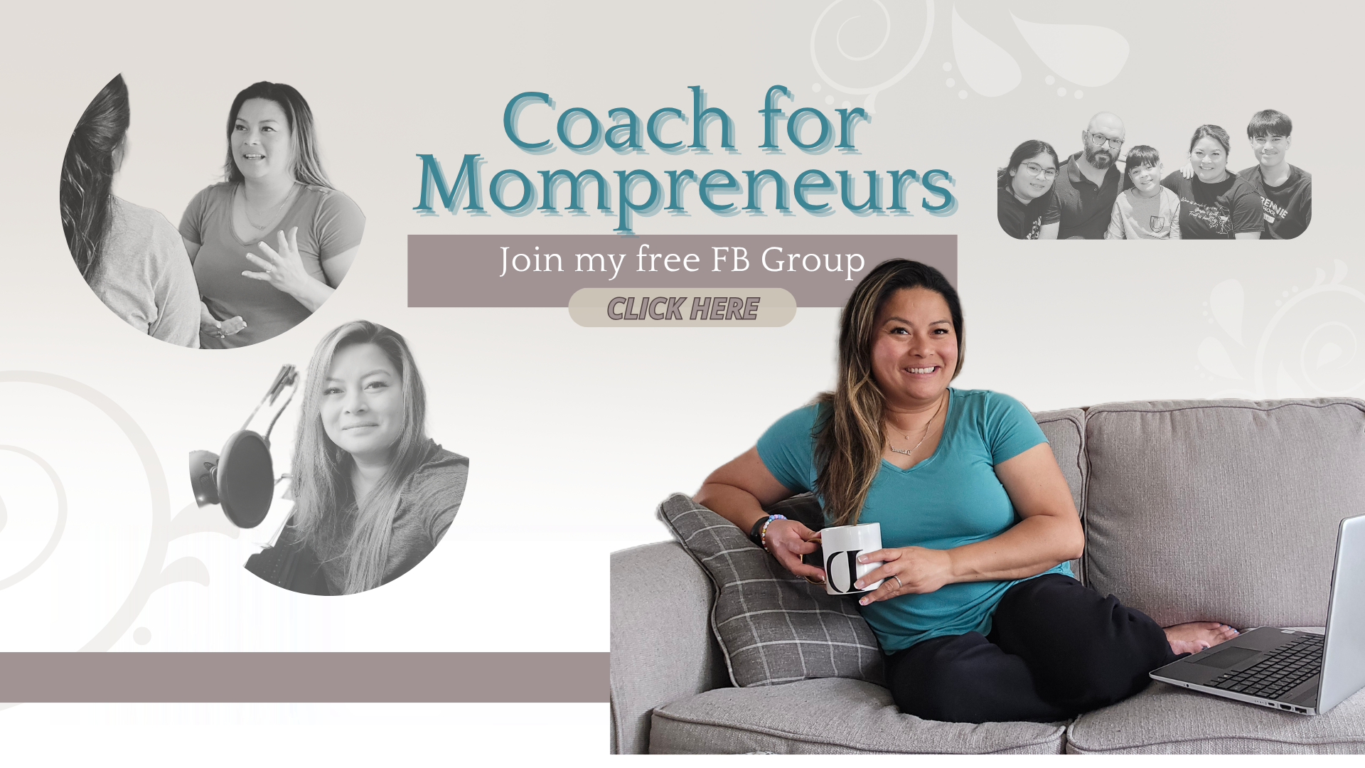 facebook group cover image for mompreneurs