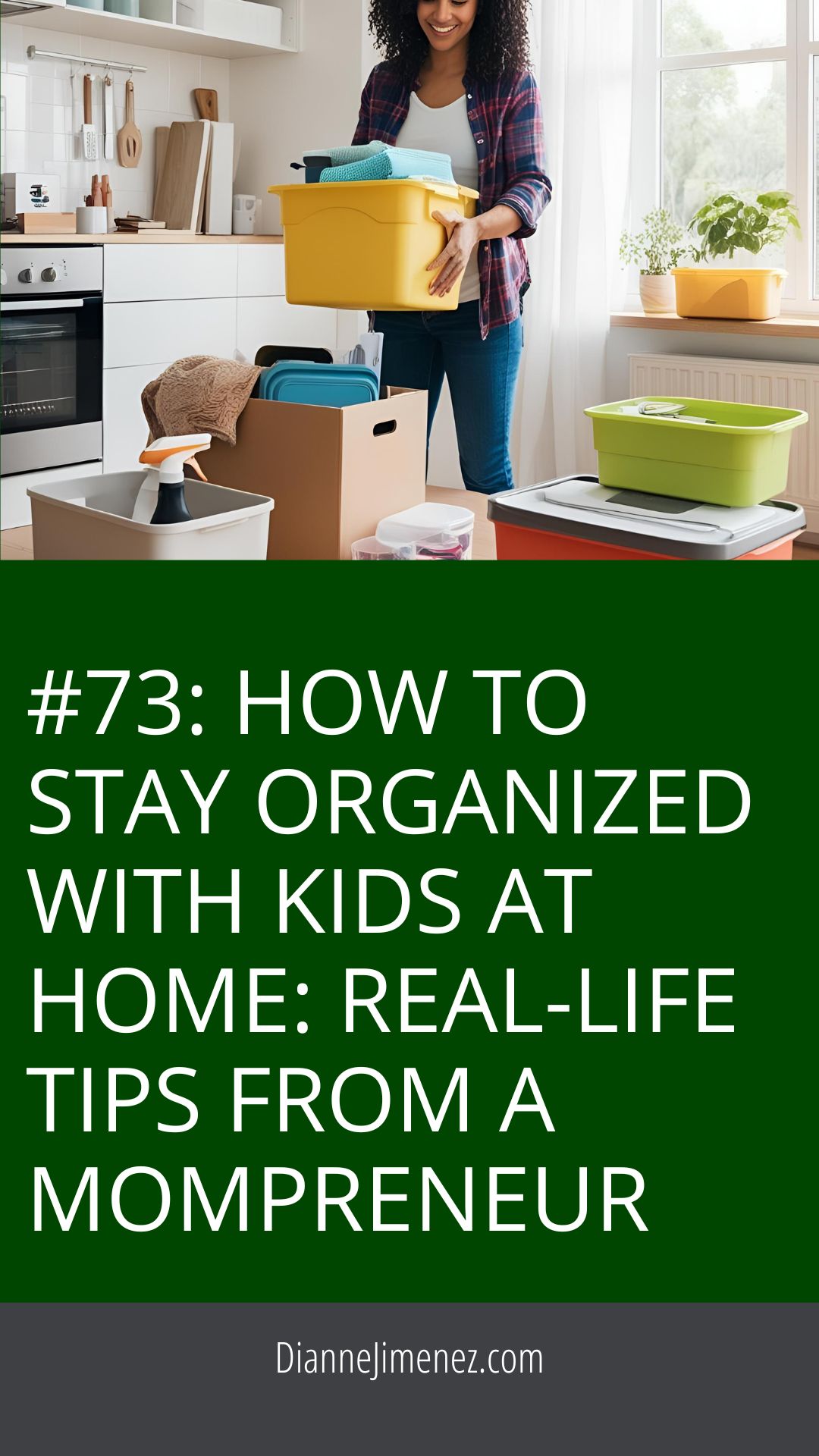 showing a woman organizing her home to support the title of this podcast episode and blog
